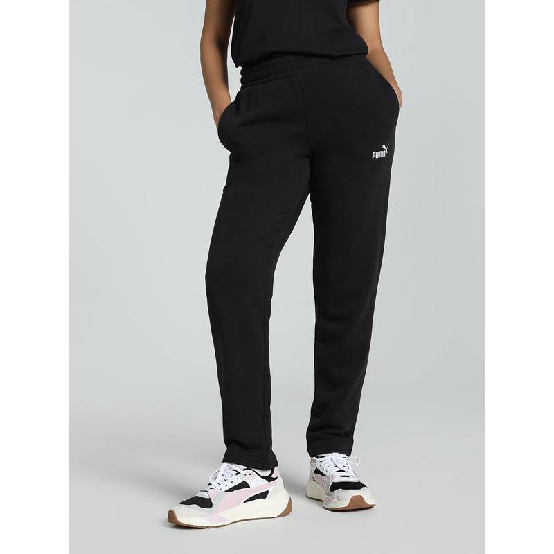Puma ESS No. 1 Logo Womens Black Trackpants (S)