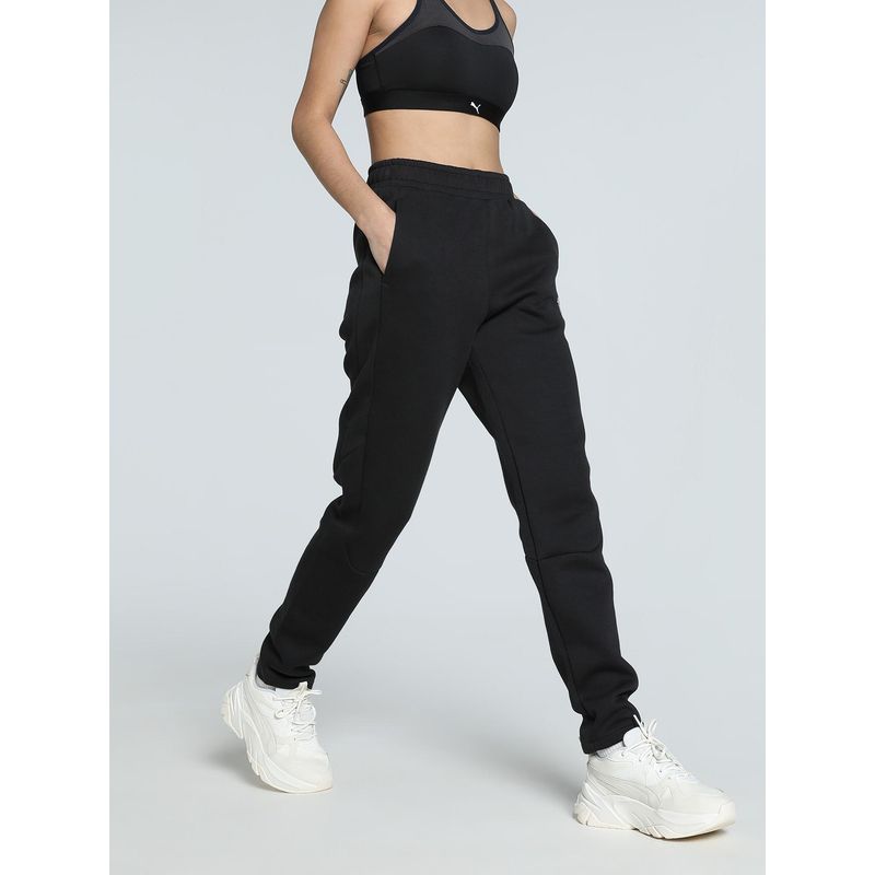 Puma EVOSTRIPE Womens Black Joggers (M)