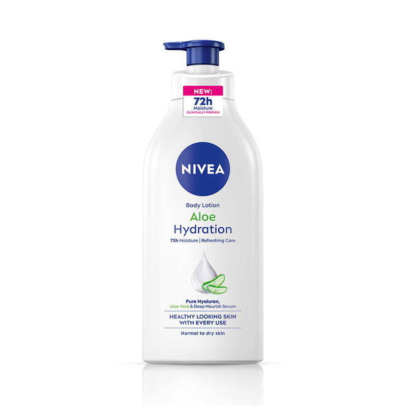 NIVEA 100% NATURAL ALOEVERA Body lotion- 5 in 1 COMPLETE CARE for 48H Refreshing moisturization