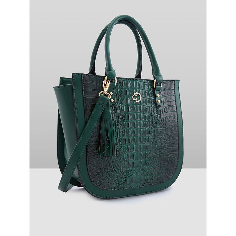 Caprese Women Green Felix Satchel Bag (S)