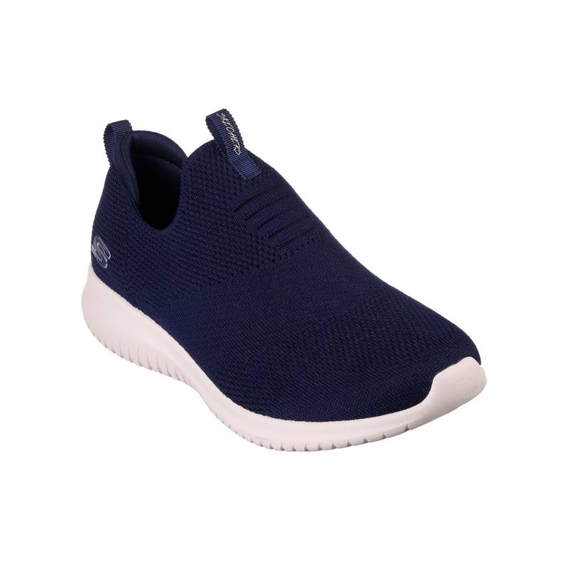 SKECHERS Women Ultra Flex - First Take Sneakers _ Navy Blue (US 7)