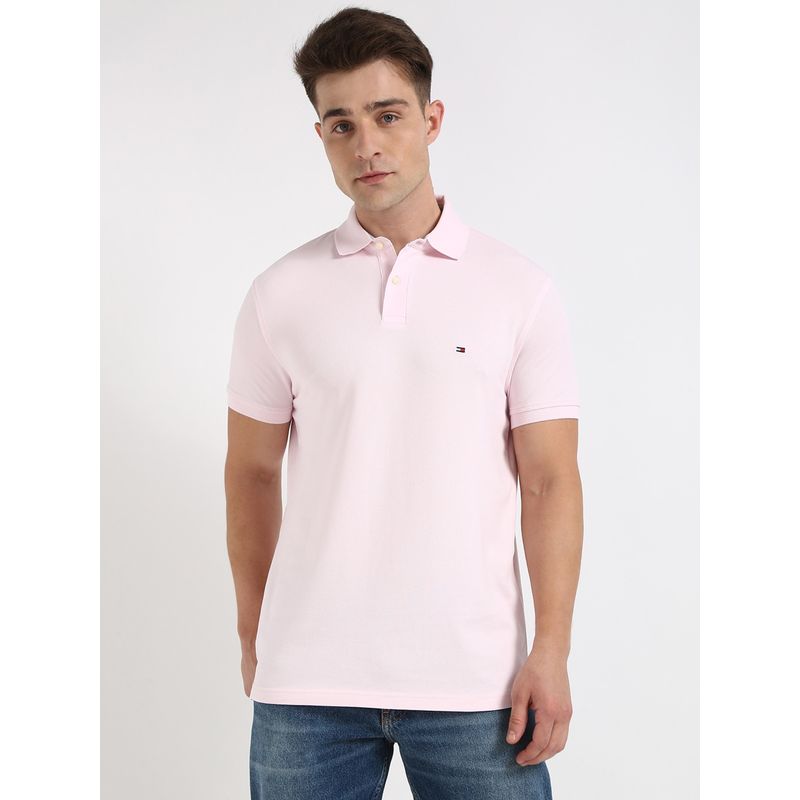 Tommy Hilfiger Mens Pink Polo T-Shirt (2XL)