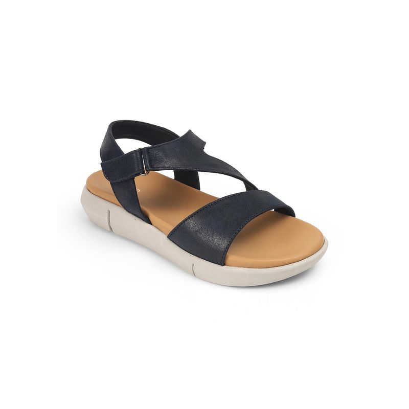 PEPPER Women Navy Blue Sandals (EURO 36)