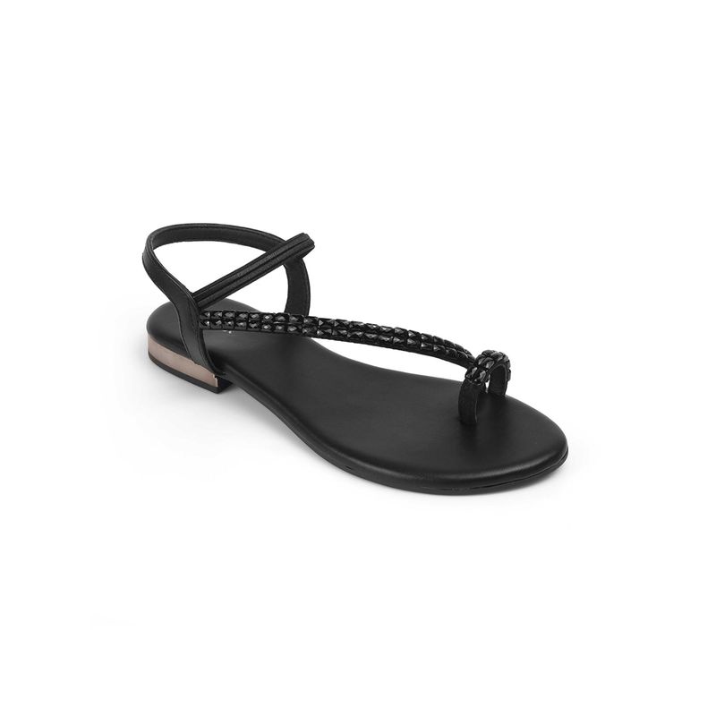 PEPPER Women Black Sandals (EURO 36)