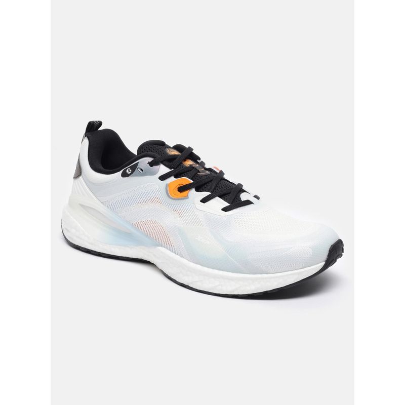 Xtep Canvas White Wavy Blue Running Shoes (EURO 40)