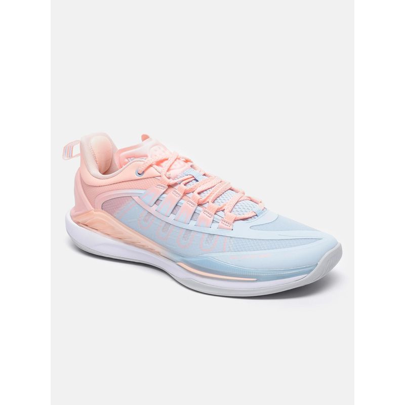 Xtep Wavy Blue Neon Pale Pink Basketball Shoes (EURO 40)