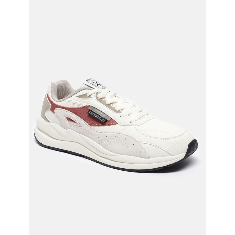 Xtep Light Beige Middle Tea Brown Brick Red Retro Casual Shoes (EURO 40)