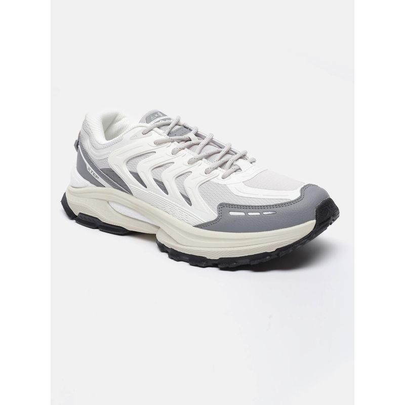 Xtep Canvas Off White Dove Gray Street Casual Shoes (EURO 42)