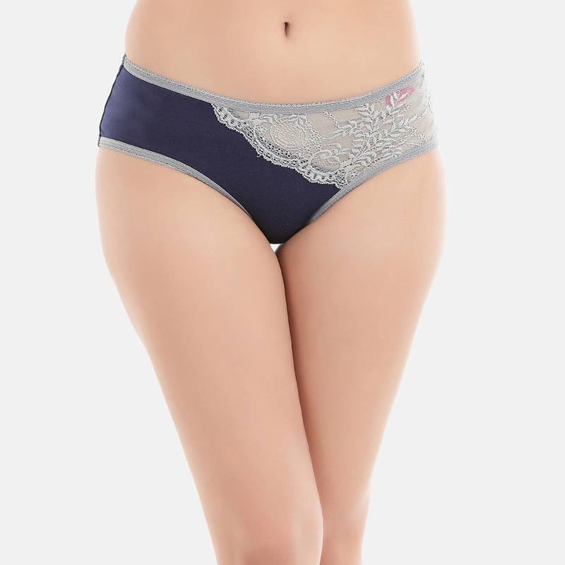 Clovia Cotton Spandex Medium waist Outer elastic Hipster Panty (3XL)