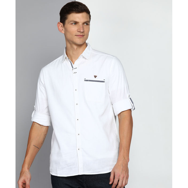 KUONS AVENUE Men's Linen Cotton Casual Shirt (L)