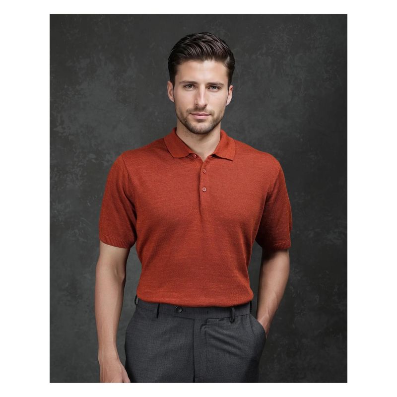 Rare Rabbit Mekko 25 Red Plain Regular Fit Polo T-Shirt (S)