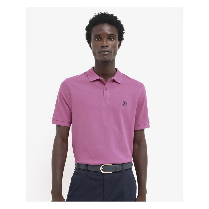 Rare Rabbit Paret Bright Flouroscent Pink Regular Fit Polo T-Shirt (L)