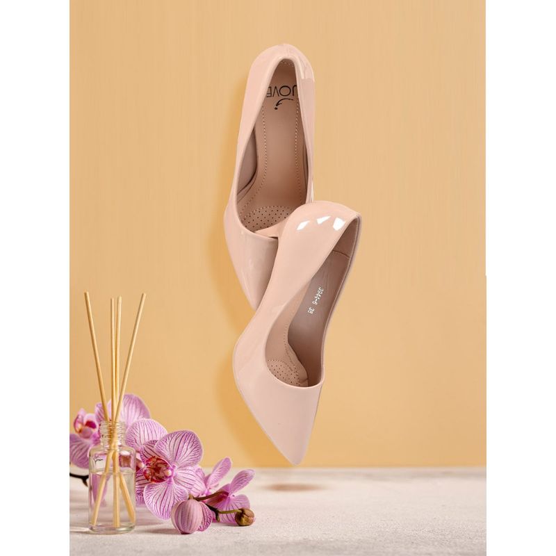 Jove Women Nude Solid Pumps (EURO 41)