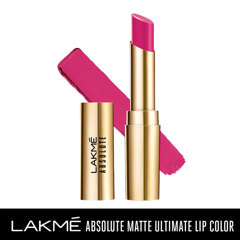 Lakme Absolute Matte Ultimate Lip Color with Argan Oil - 205 Orchid Pink
