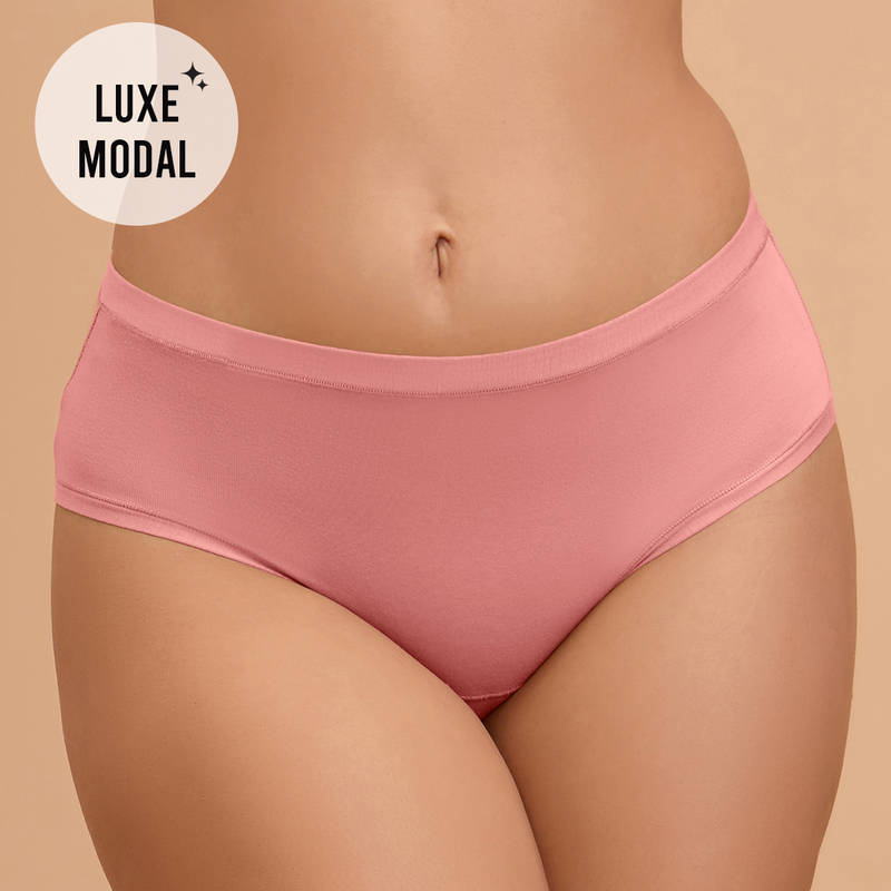 Nykd By Nykaa Super Soft Luxe Modal Hipster Panty NYP383 D Rose (M)