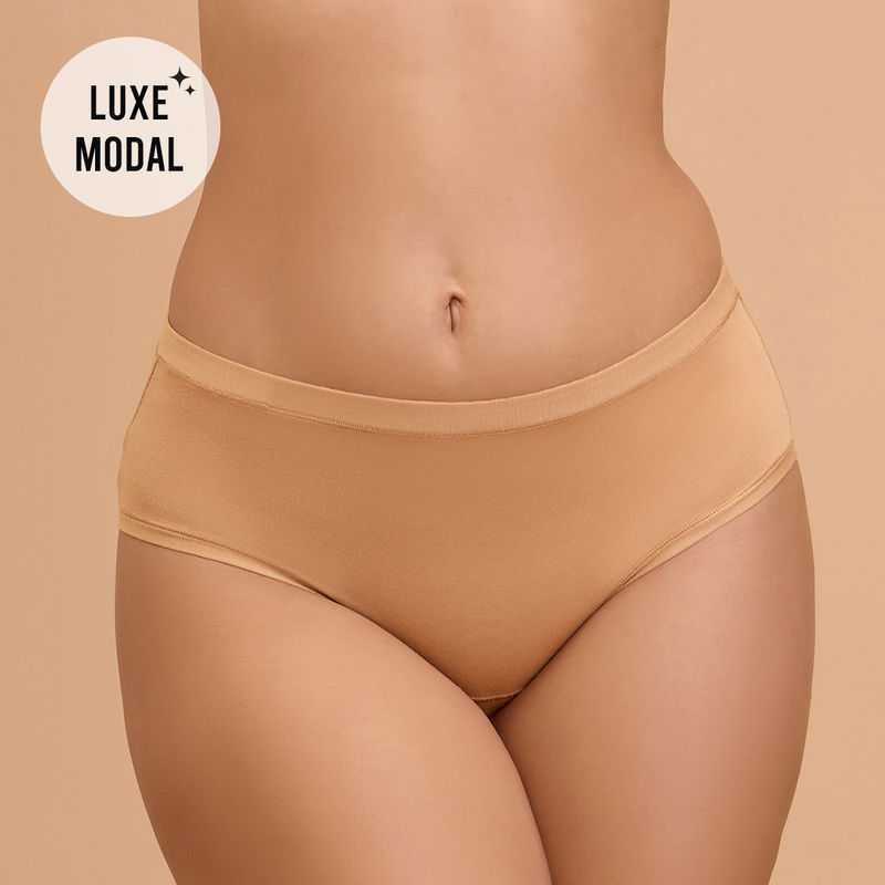 Nykd By Nykaa Modal Akin To Skin Super Soft Hipster Panty-NYP383-Tan (M)