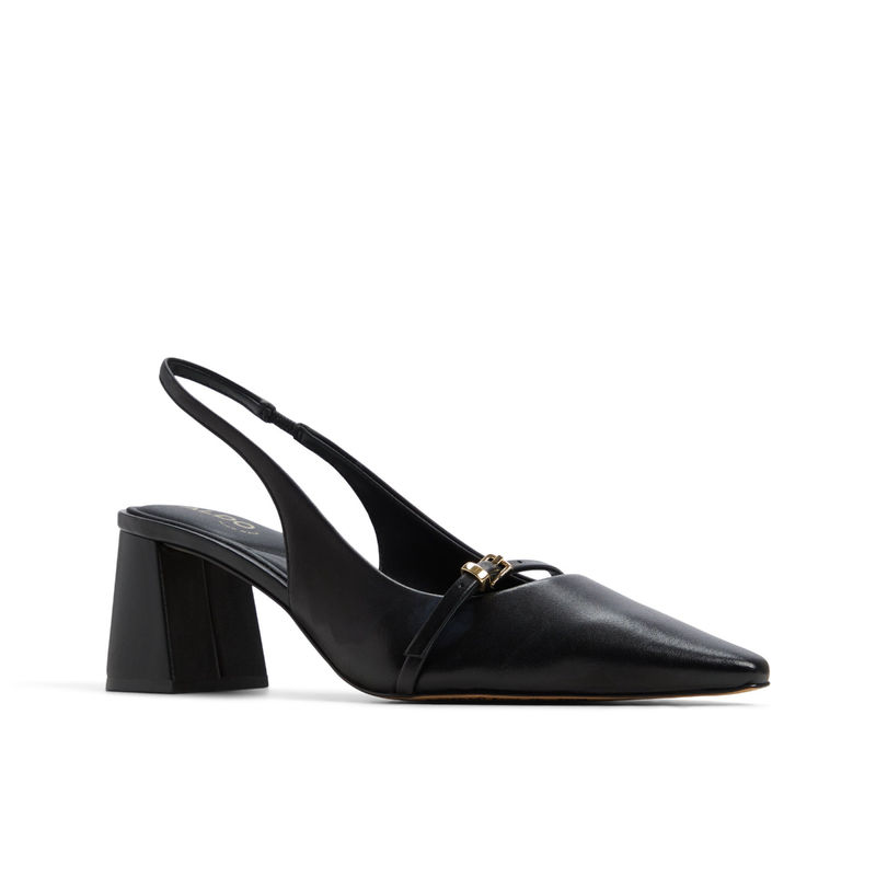 Aldo Skepper-In001 Women Black Block Heel Sandals (UK 8)