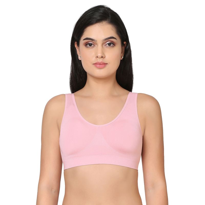 Wacoal B-Smooth Padded Non-Wired Full Coverage Bralette Bra Pink (32)
