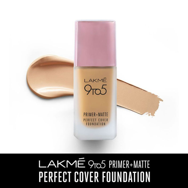 Lakme 9 To 5 Primer + Matte Perfect Cover Foundation W120 Warm Creme Buy Lakme 9 To 5 Primer
