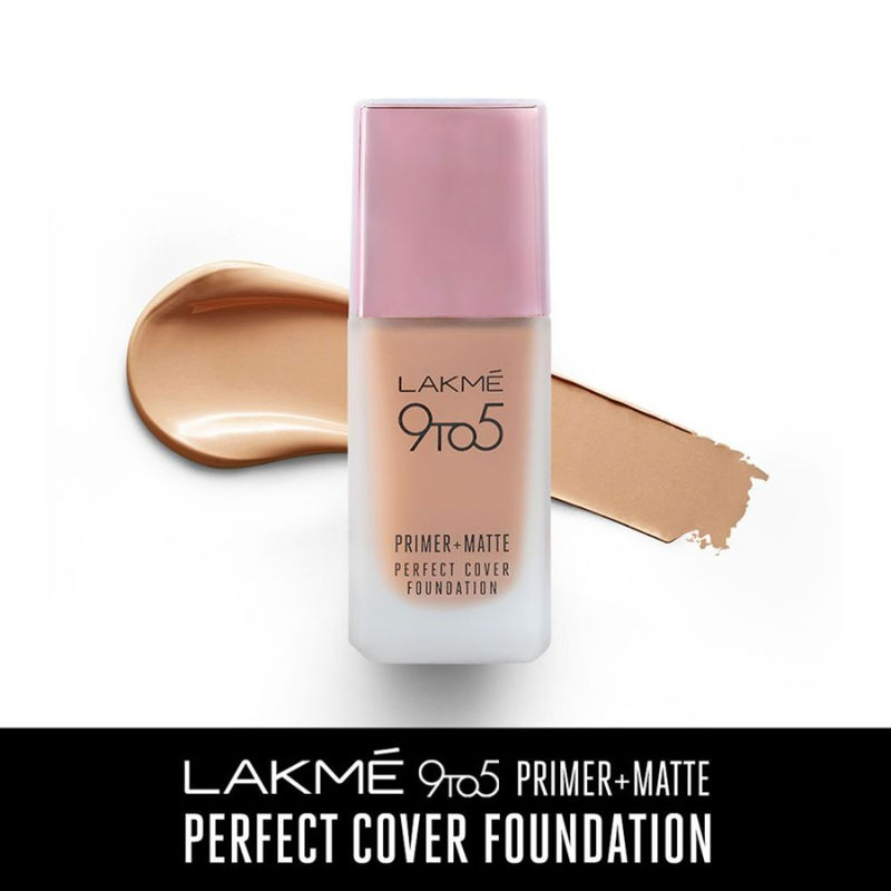 Lakme 9 To 5 Primer + Matte Perfect Cover Foundation W240 Warm Beige