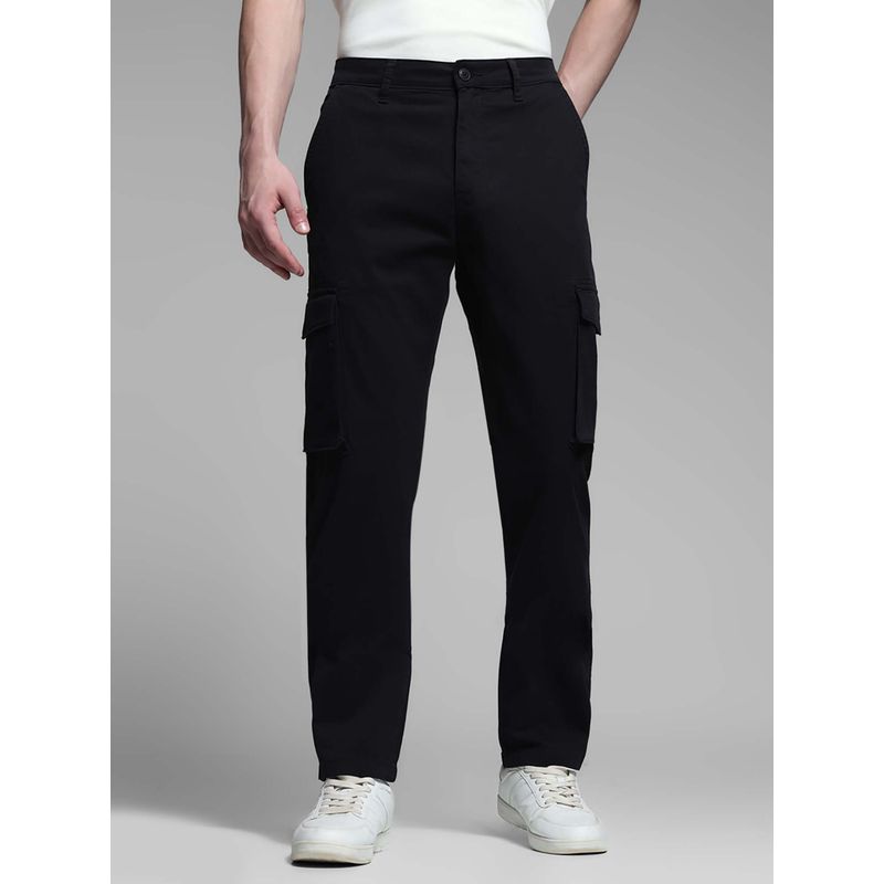 Jack & Jones Men Regular Fit Black Trouser (34/32)