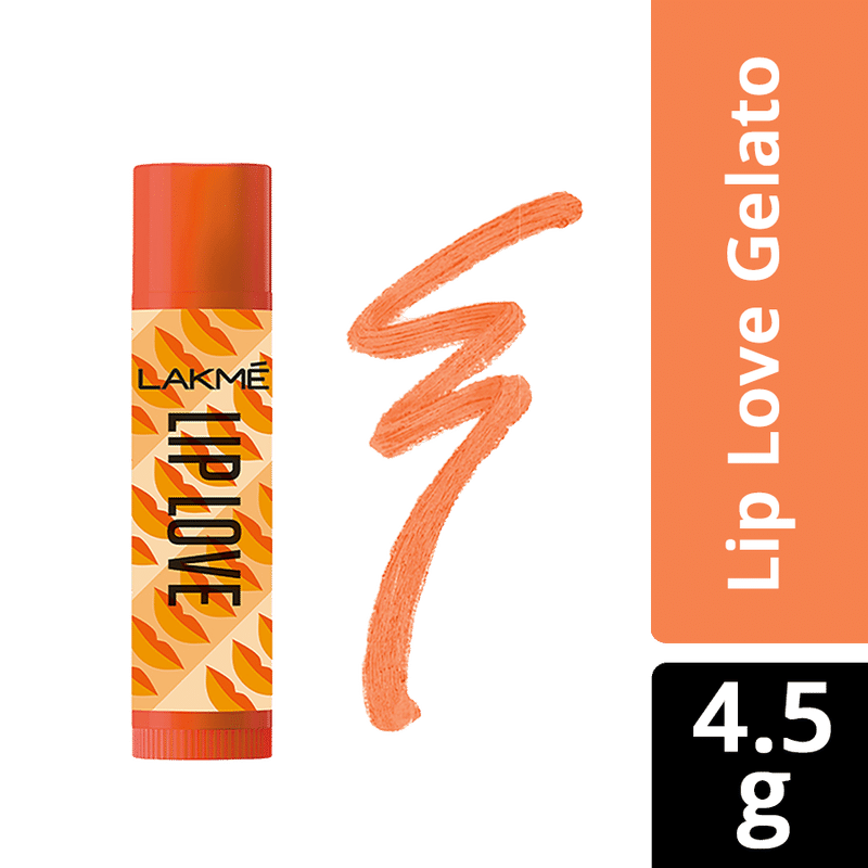 Lakme Lip Love SPF 15 Gelato Lip Balm for Soft Lips - Fresh Orange