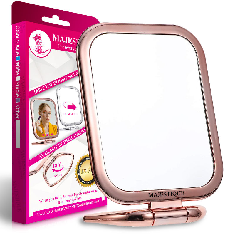 Majestique Table Top Double Side Makeup Mirror