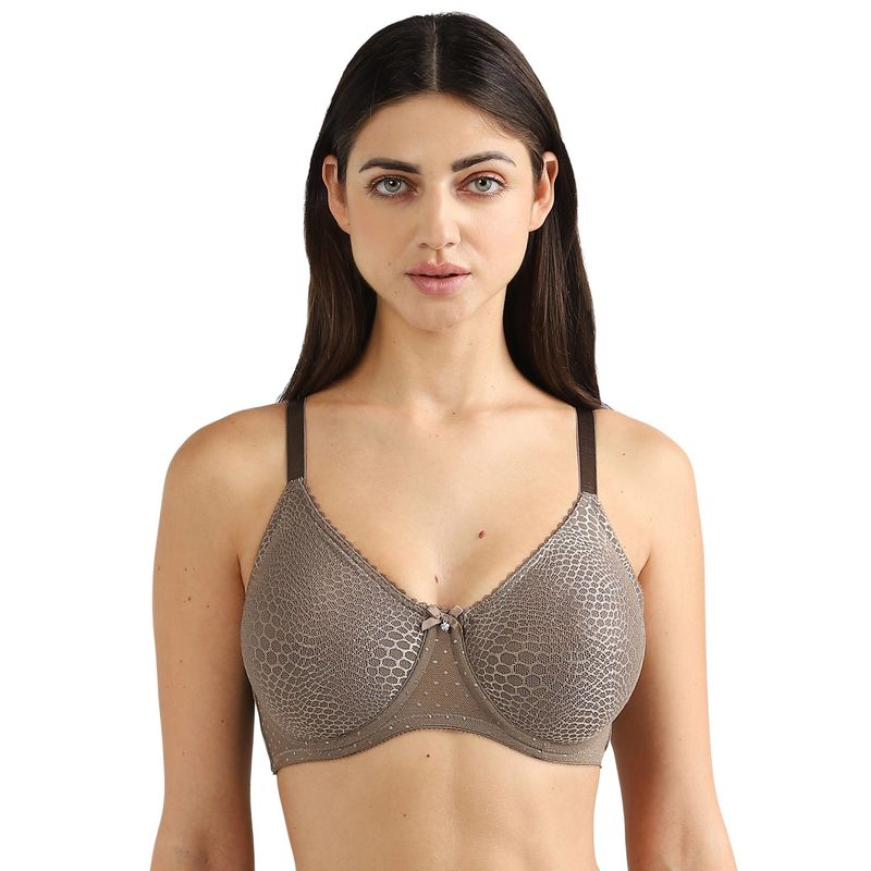 Wacoal Womens Rainna Non-Padded Full Cup Seamless Lace Plus Size Bra - Green (36DDD)