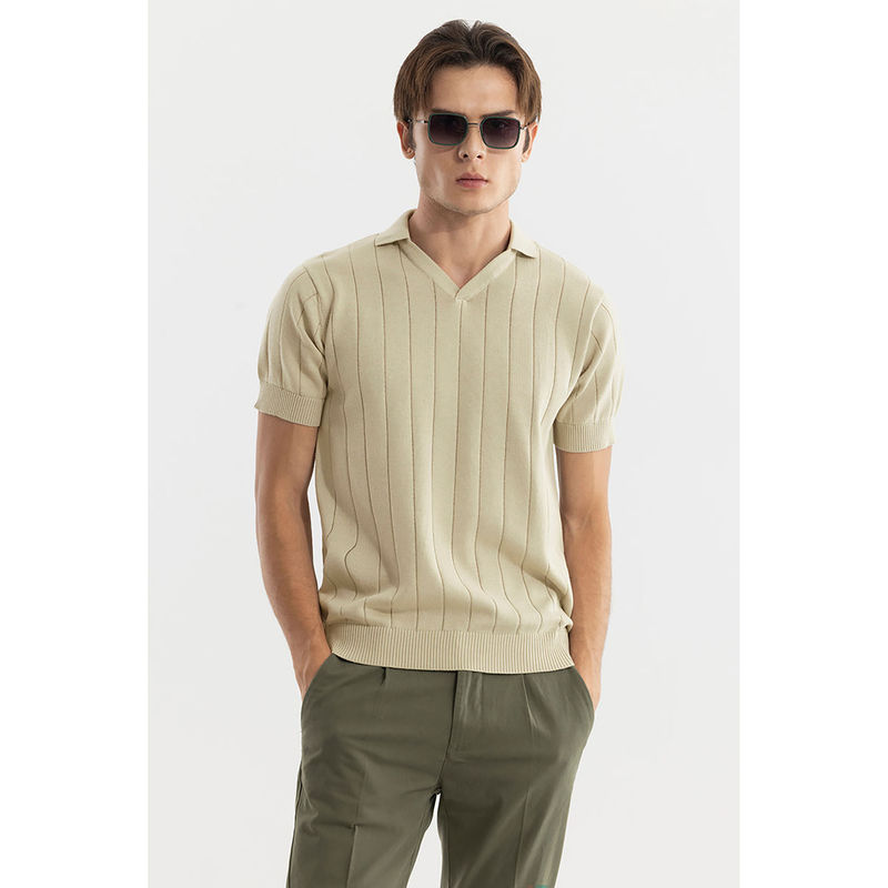 Snitch Nordic Beige Polo T-Shirt (XL)