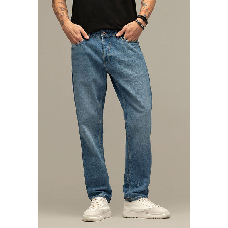 Snitch Refined Blue Relaxed Fit Jeans (32)