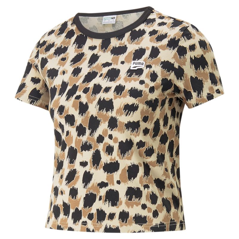 Puma Downtown Womens Beige T-Shirt (XS)