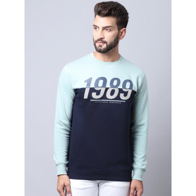 Cantabil Men Green Sweatshirt (L)