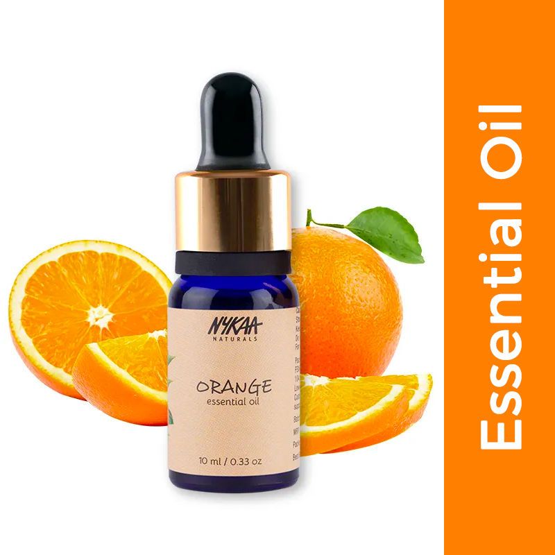 Nykaa Naturals Orange Essential Oil for Toned Skin & Moisturised Hair - 100% Natural