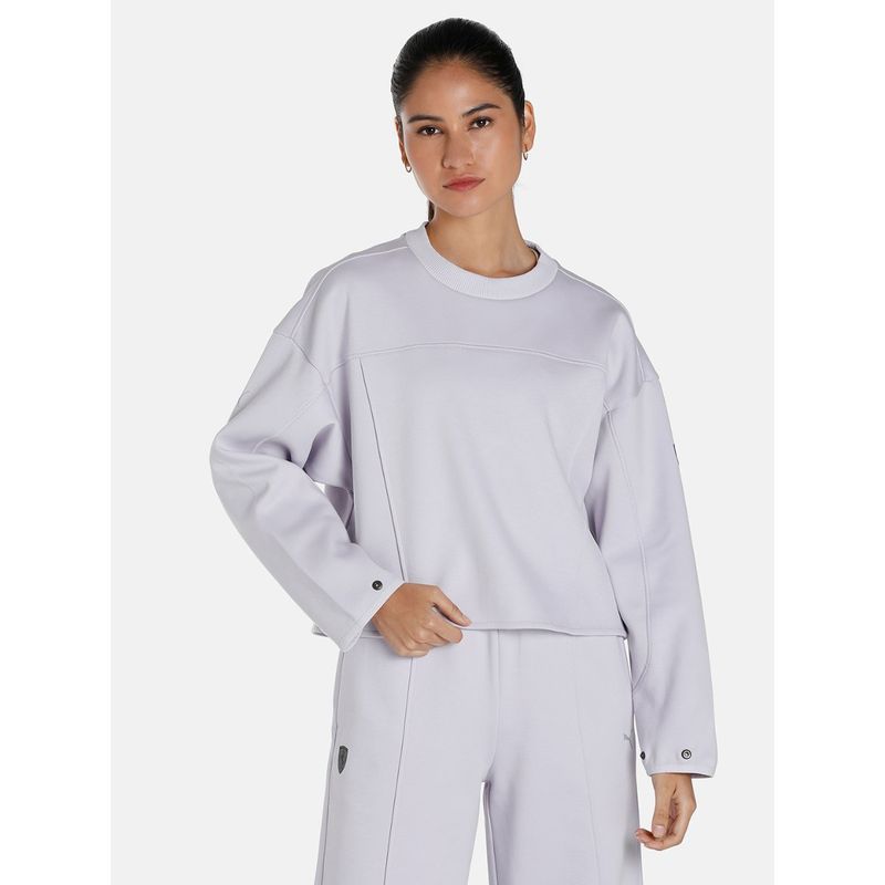 Puma Ferrari Style Womens White Sweatshirt (M)