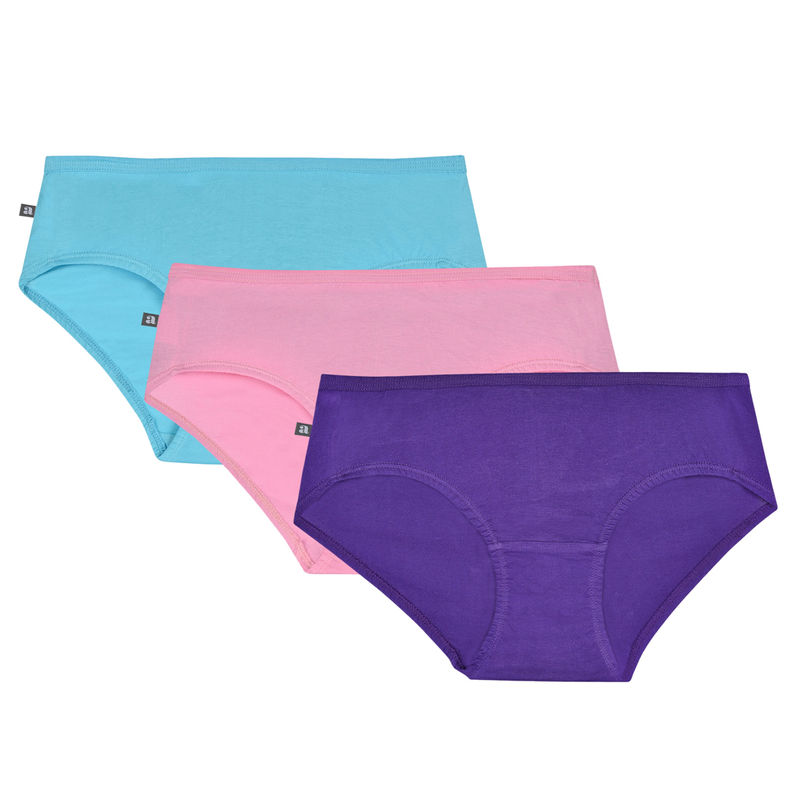 Adira Women's Cotton Panties Pack Of 3 - Multi-Color (XXXL)