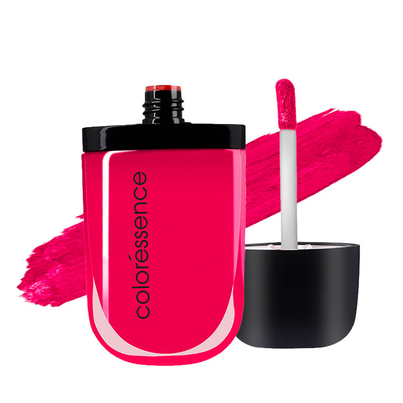 Coloressence Intense Matte Liquid Lip Color Stays Upto 8 Hrs Waterproof Lipstick - Flirty Fuchsia