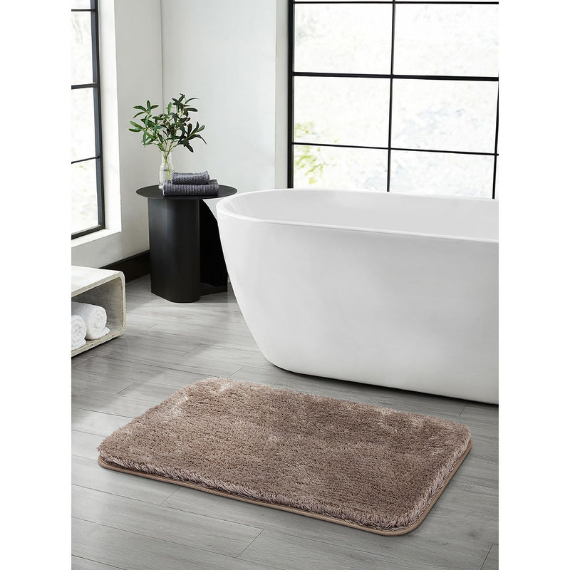 OBSESSIONS Super Soft Anti-skid Polyester Bath Mat Birch (S)