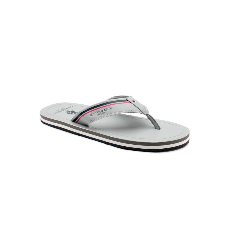 U.S. POLO ASSN. Nesta Mens Grey Flipflops (UK 11)