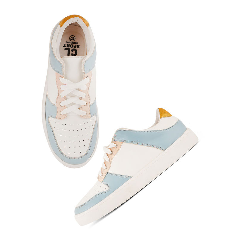 Carlton London Women Blue Colorblock Sneakers (EURO 36)
