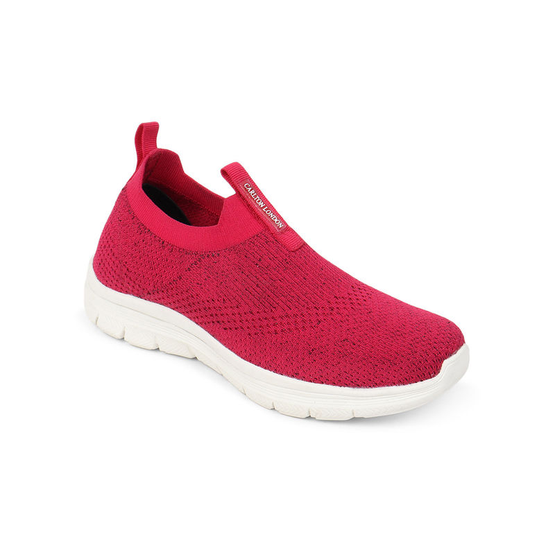 Carlton London Women Red Woven Sneakers (EURO 38)
