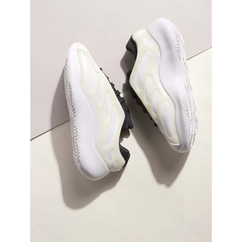 Truffle Collection White Textured Sneakers (UK 4)
