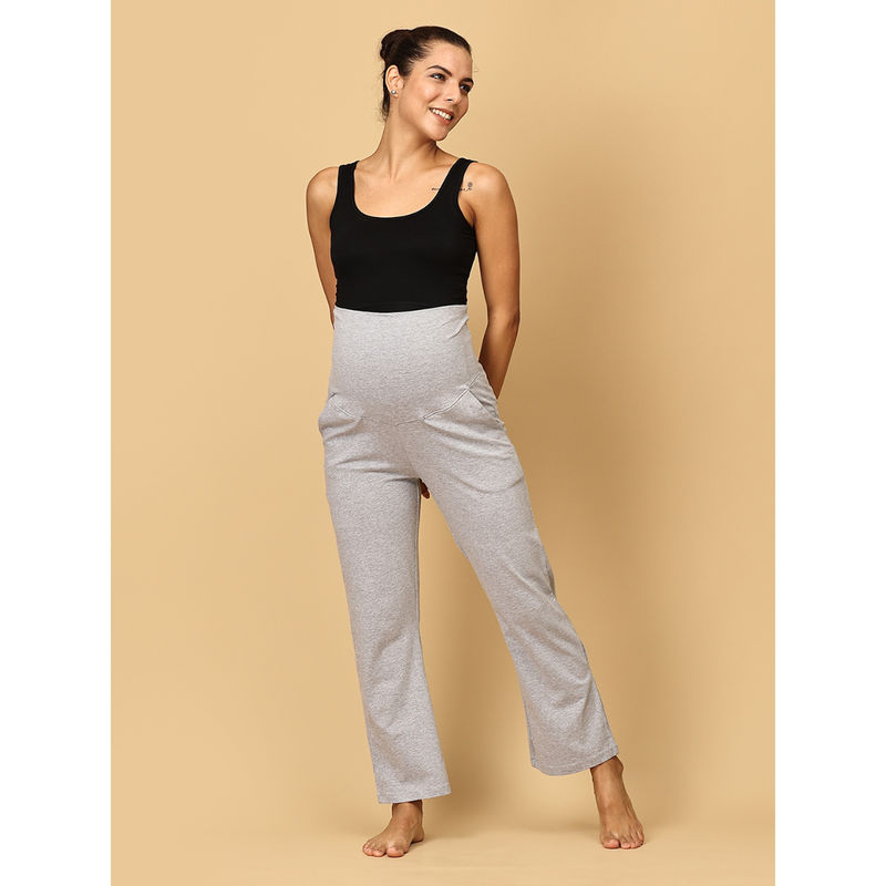 The Mom Store Grey Comfy Maternity Trackpant (M)