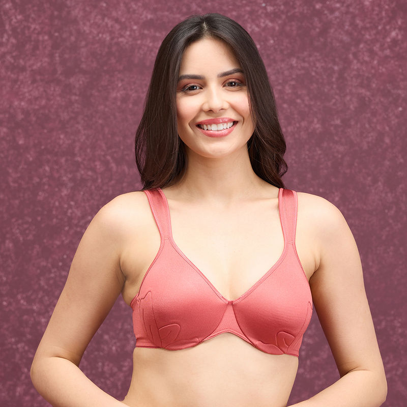 Nykd by Nykaa Anti-Gravity Wired Non Padded Bra - Red NYB243 (36D)
