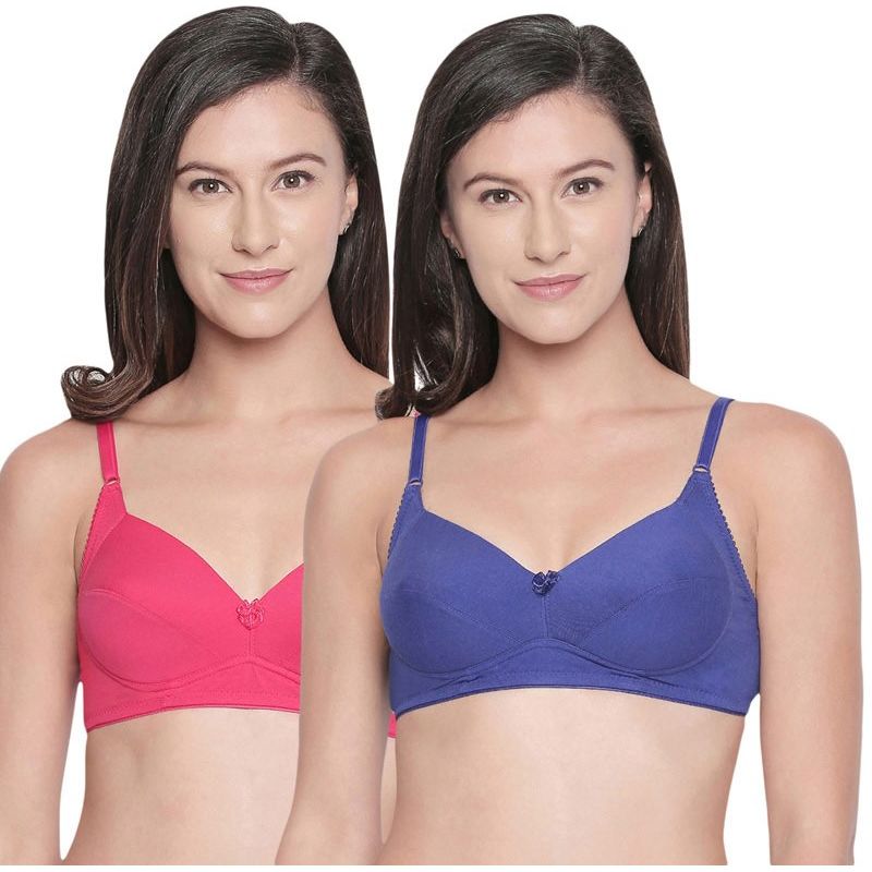 Bodycare Perfect Coverage Padded Bra-Pack Of 2 - Multi-Color (32B)