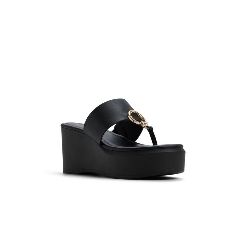 Aldo FRIEGAN Black Ladies EVA Sandal Heels (UK 5)