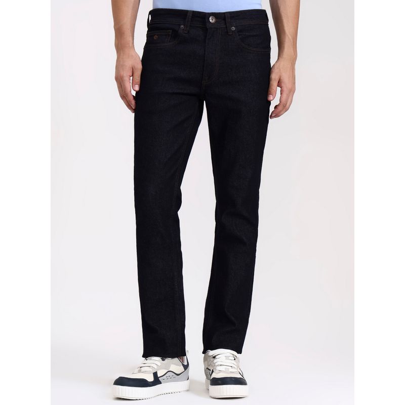 Greenfibre Blue Blended Solid Jeans (28)