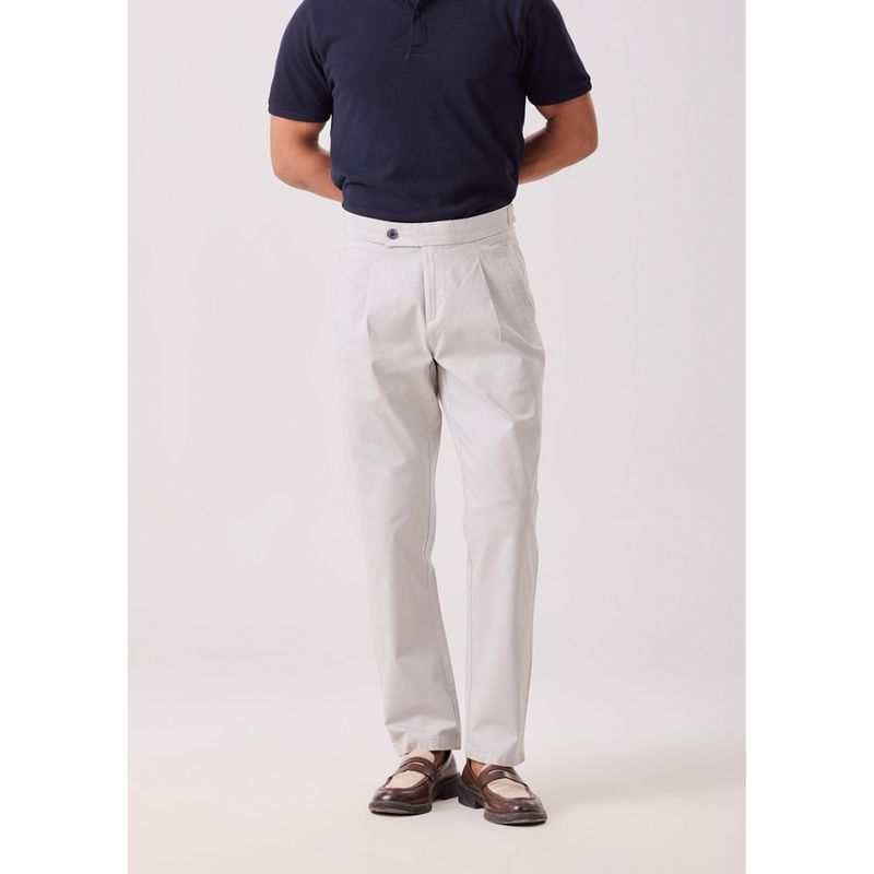 MH&Y Men Napoli Pleated Grey Trouser (30)