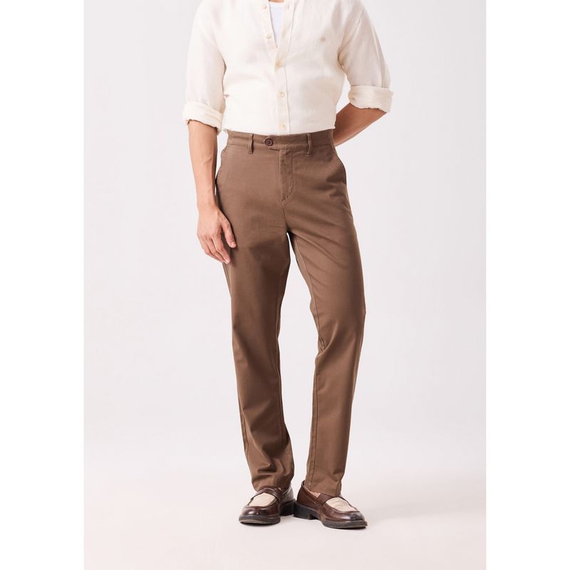 MH&Y Men Everyday Essential Brown Chinos (30)