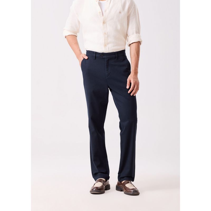 MH&Y Men Everyday Essential Navy Blue Chinos (30)
