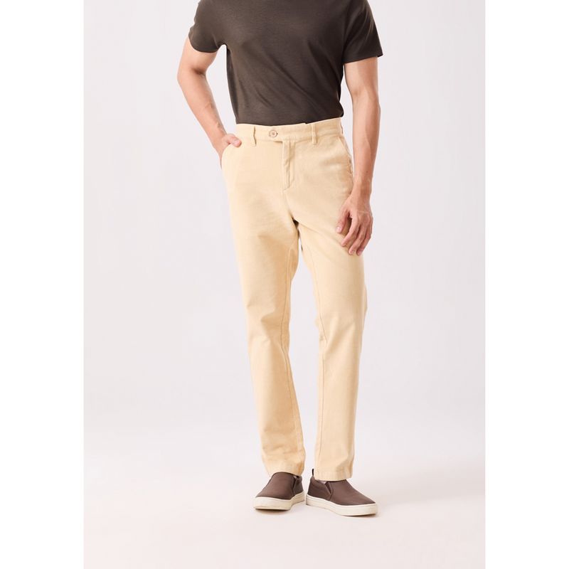 MH&Y Men Everyday essential Corduroy Beige Chinos (30)